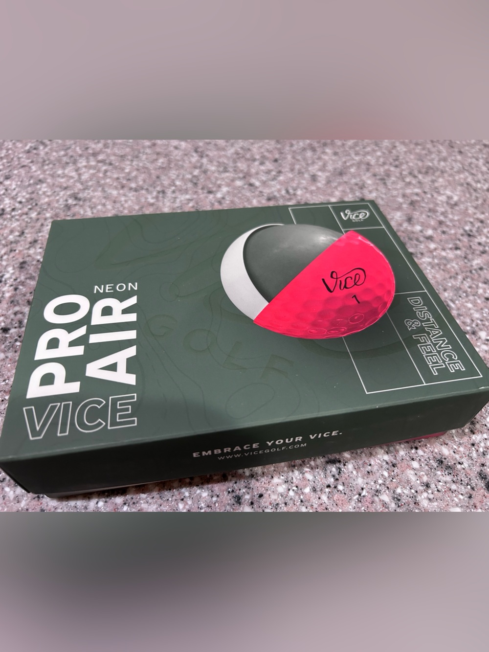Vice Pro Air Neon Golf Balls - 1 Dozen, New in Box.